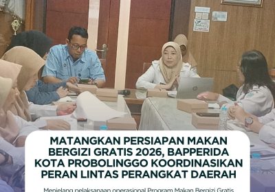 Matangkan Persiapan Makan Bergizi Gratis 2026, Bapperida Kota Probolinggo Koordinasikan Peran Lintas Perangkat Daerah